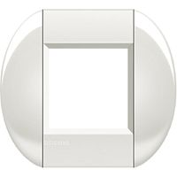 Рамка овальная Legrand BTicino LivingLight 2 мод белый  картинка